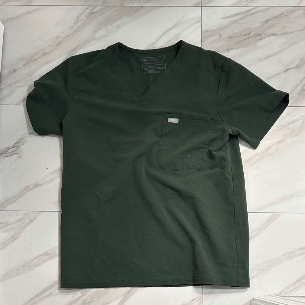 Figs Green Short Sleeve Men's Tee